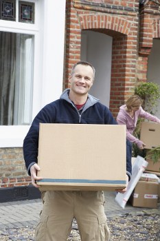 Removal van loading for a residential move in Bexleyheath