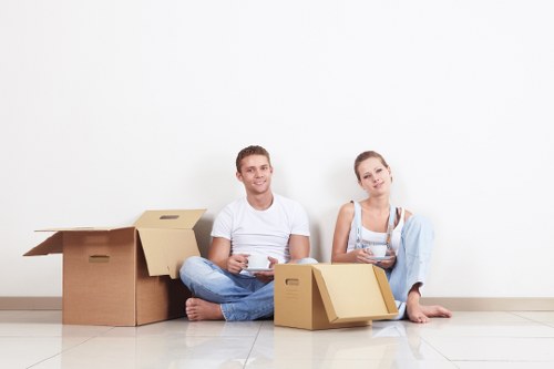 Moving day preparation and transport with a Bexleyheath removals van