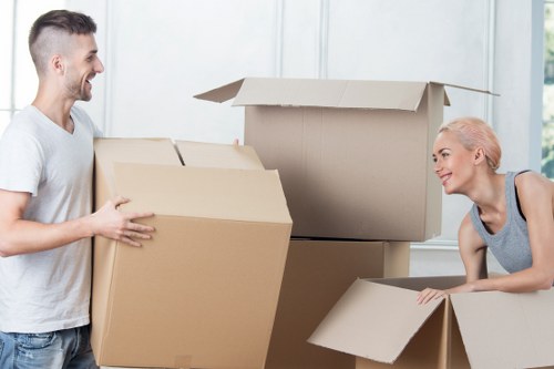 Loading boxes and furniture into a van for a local move in Bexleyheath
