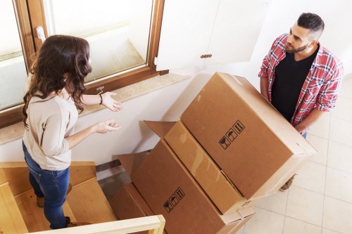Local removals van handling home and business items in Bexleyheath