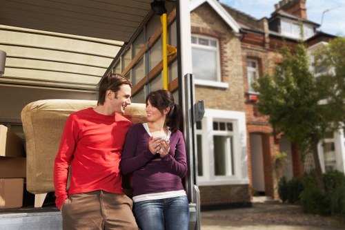 Loading furniture into a moving truck for a Bexleyheath move
