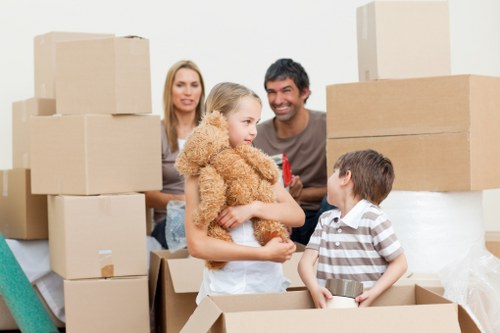 Careful furniture movement with safety precautions in place
